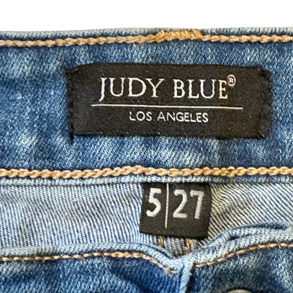 Judy Blue Womens Skinny Stretch Denim High Rise Jeans 5/27 Button Fly #JB8281MD - Picture 7 of 9